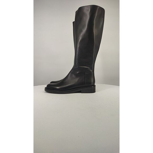 Quince Black Leather Knee-High Boots - Picture 3 of 3